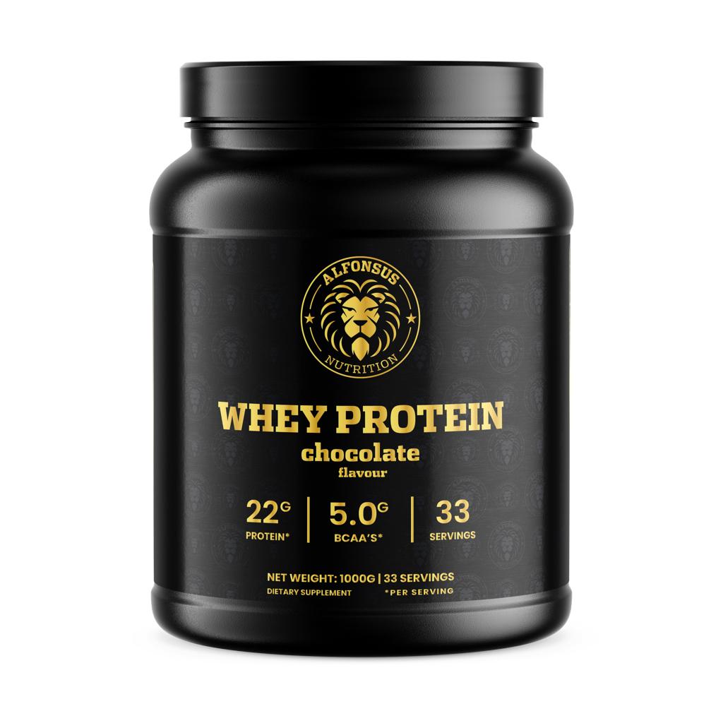 AlfonsusGym Whey Protein (Chocolade, 1000 gram)